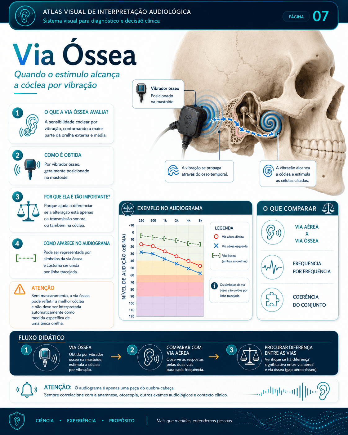 Amostra real do Atlas Visual de Interpretação Audiológica